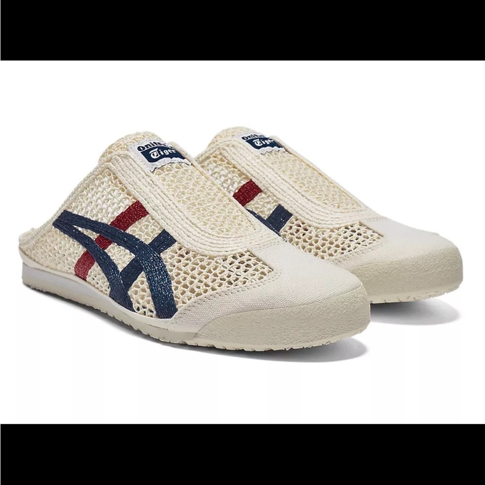 Onitsuka Tiger MEXICO 66 SABOT CREAM MAKO BLUE 1183C123 100 US Unisex